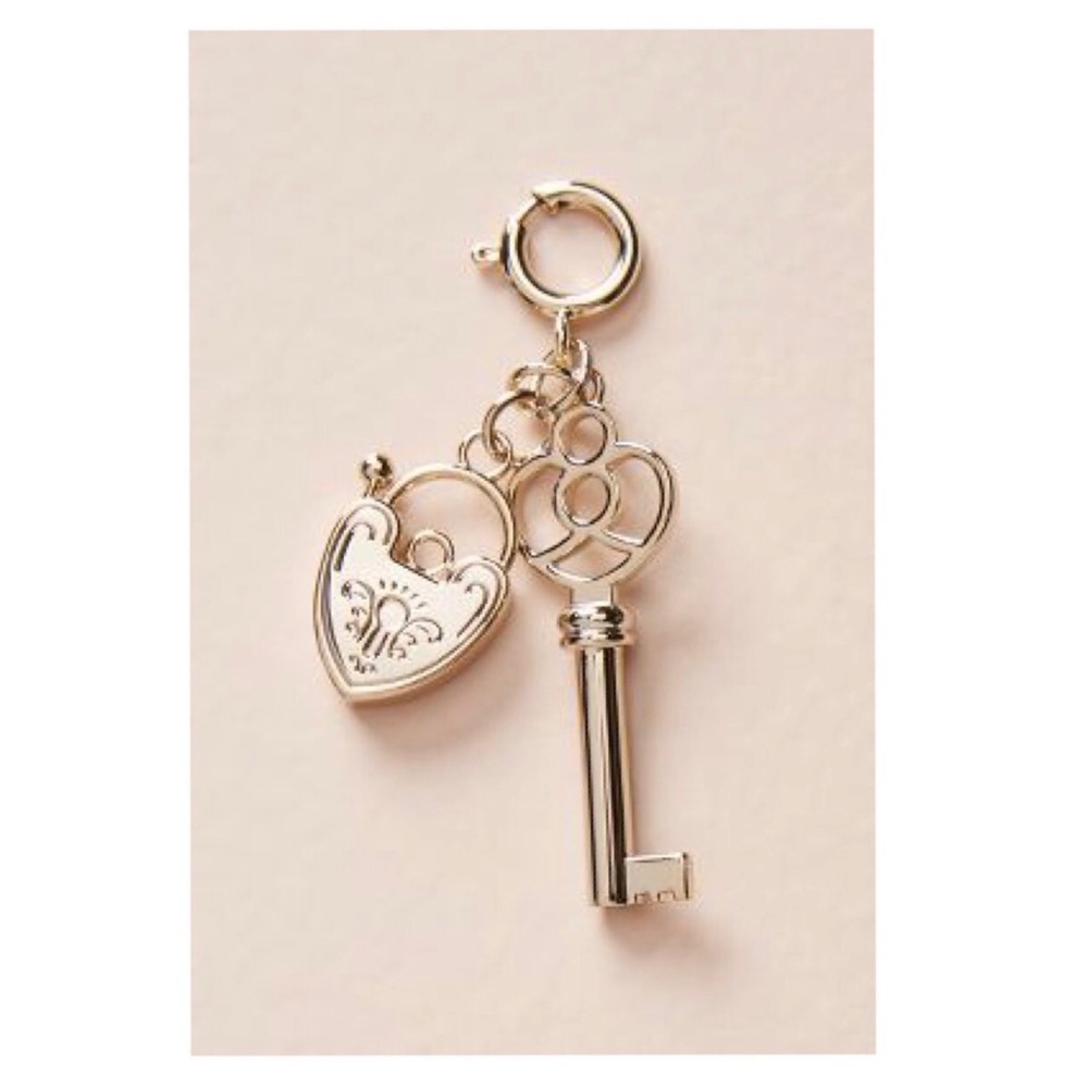 Lock & Key Romantic Decorative Charm